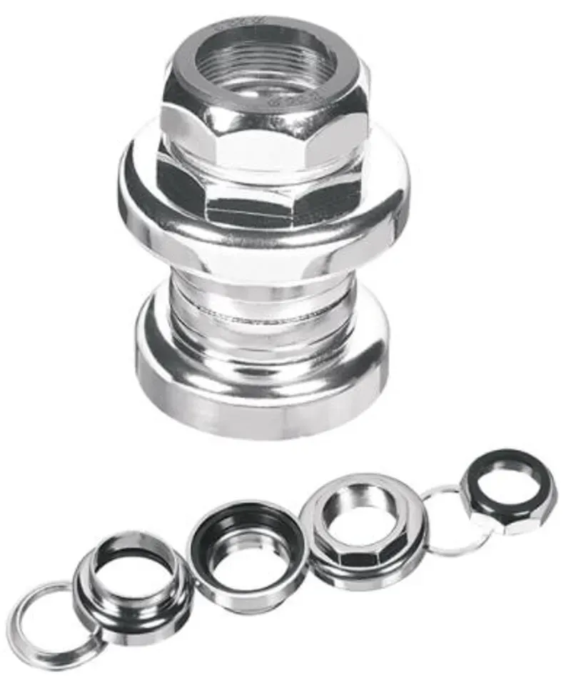 Ergotec 1 Threaded Steel Headset in Silver