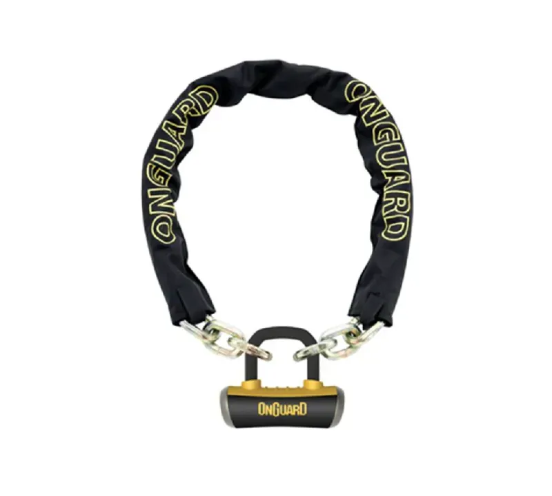 OnGuard Mastiff 8019L 1800x10mm Chain Lock in Black/Yellow