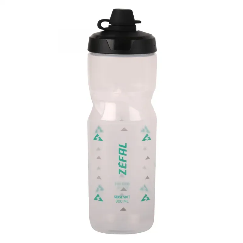 Zefal 27oz Sense Soft 80 No Mud Bottle in Clear