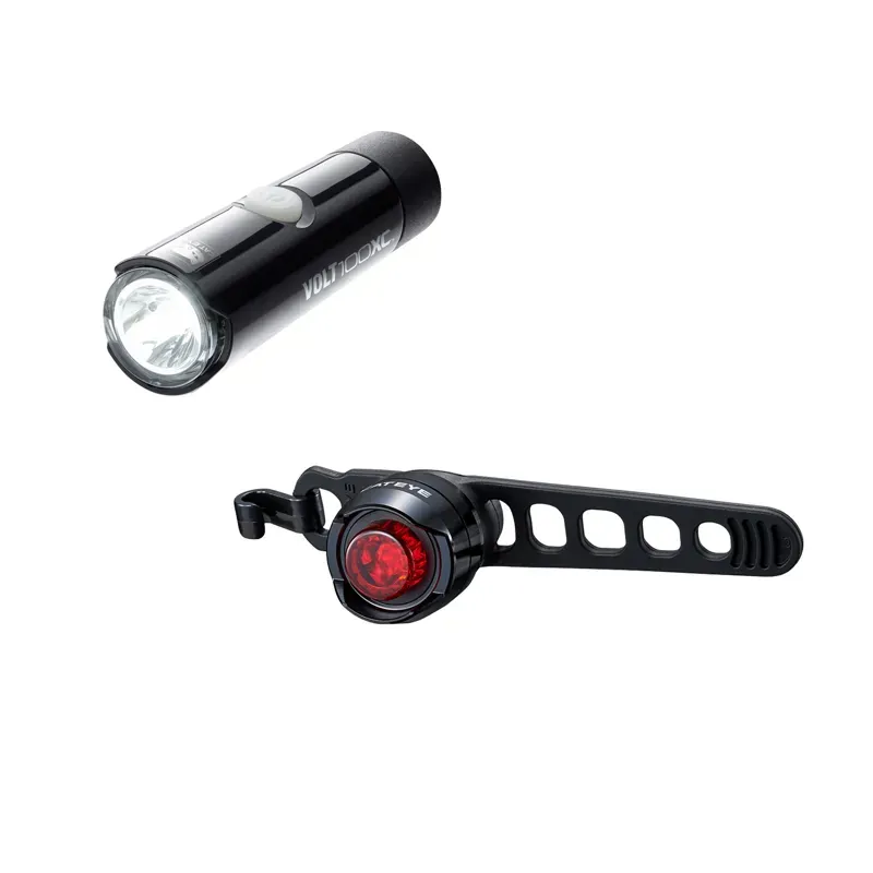 Cateye Volt 100xc Orb Rechargable Light Set