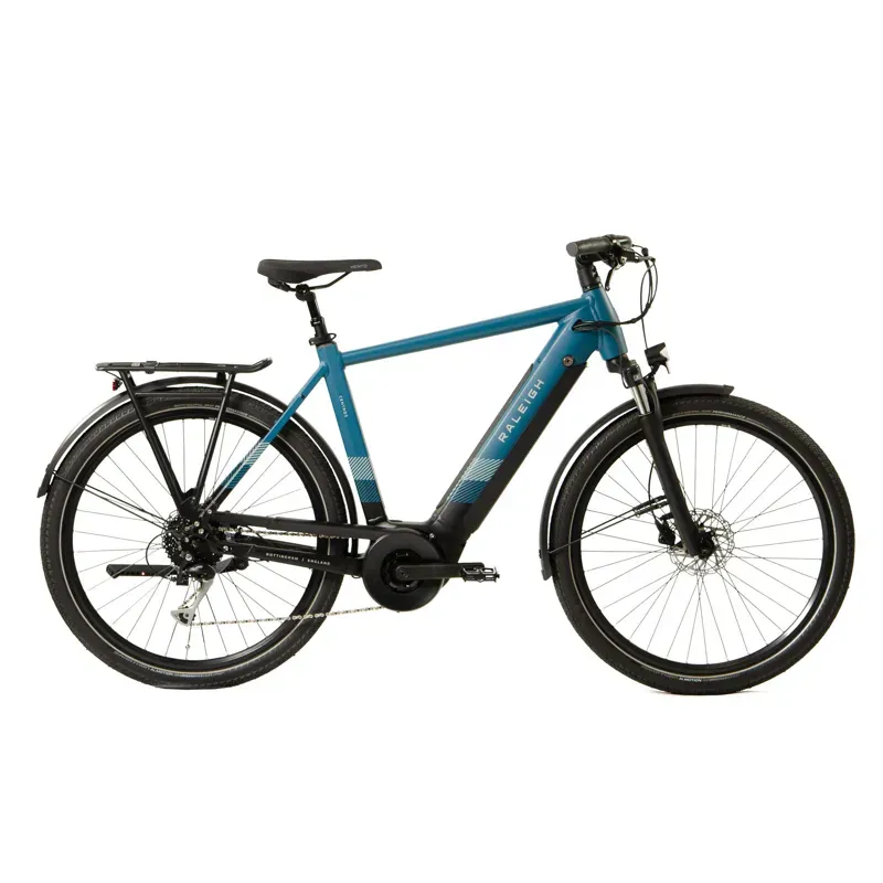2022 Raleigh Centros Lowstep Derauiller Gear eBike in Ocean Blue