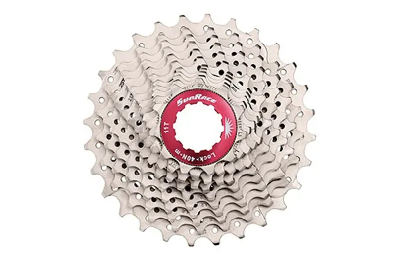 Sunrace CSRX1 EAU 11-speed 28-tooth Race Cassette in Silver