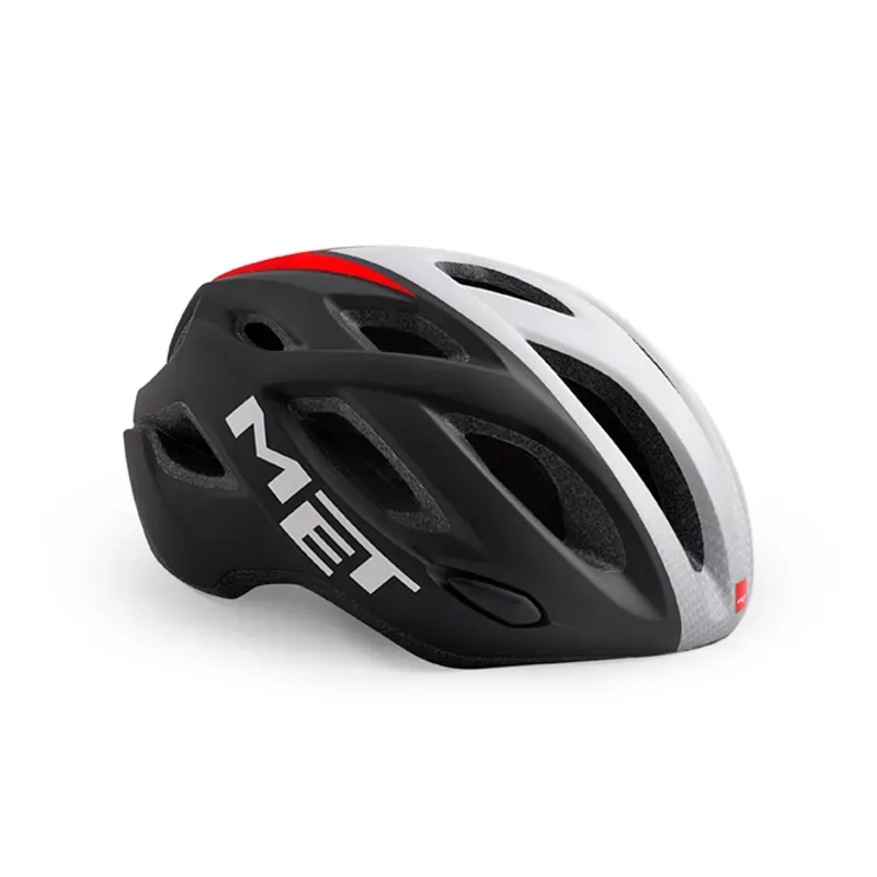 Met Idolo Helmet in White/Red/Black