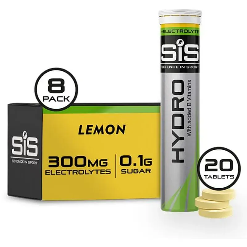 Science in Sport GO Hydro 8 Pack Hydration Drink Tablets in Lemon