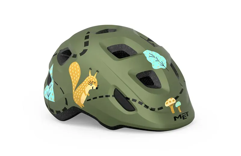 MET Hooray Kid's Helmet in Green Forest