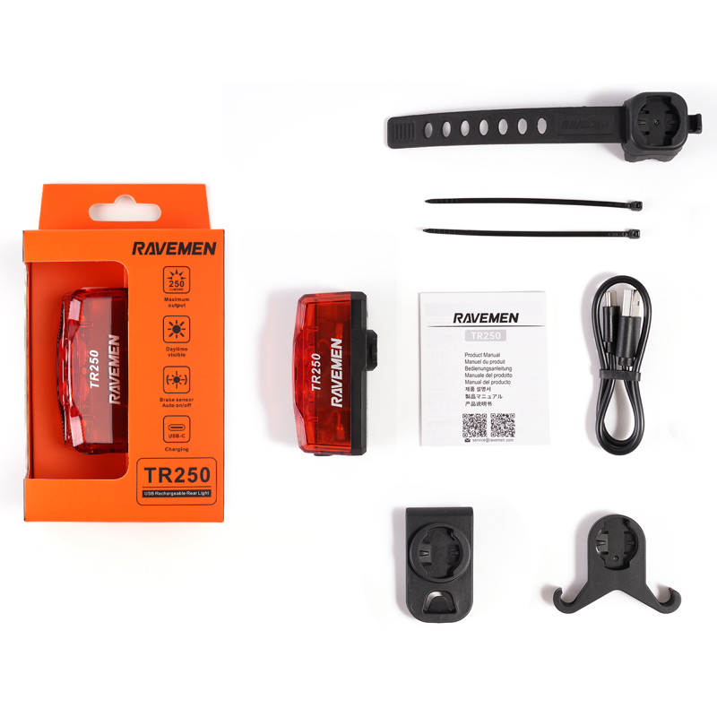 Ravemen TR-250 USB 250 Lumen Recharge LED Taillight in Red-4