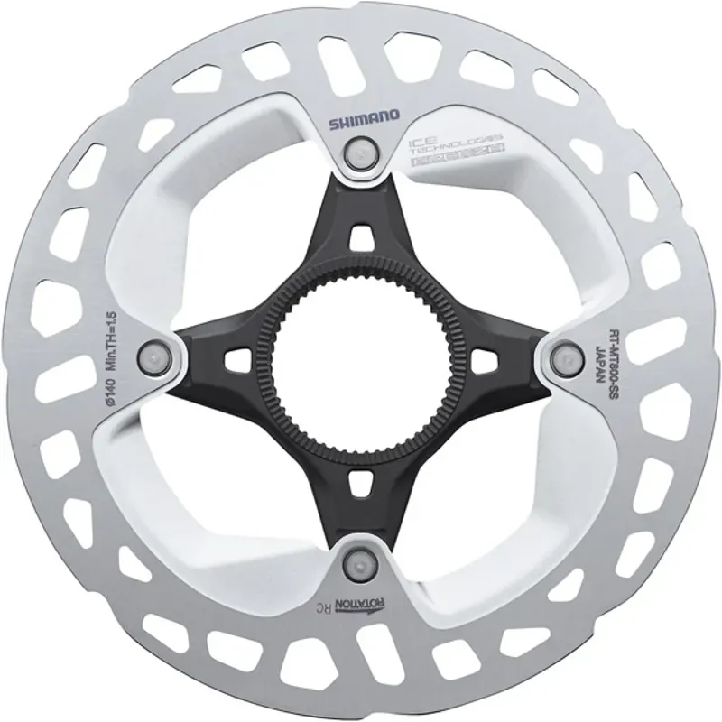 Shimano Deore RT-MT800 Ice Tech 203 mm Disc Rotor with Internal Lockring