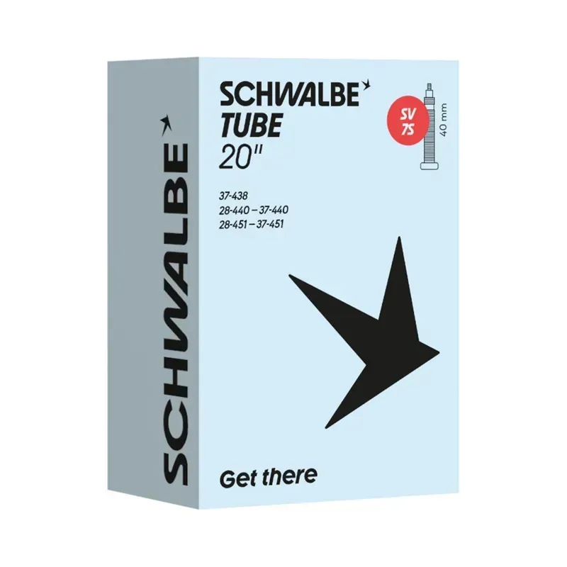 Schwalbe SV7 20-inch Presta Valve Inner Tube in Light-Blue-1