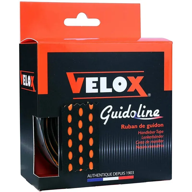 Velox Bi-Colour Dual Density Bar Tape in Black/Orange